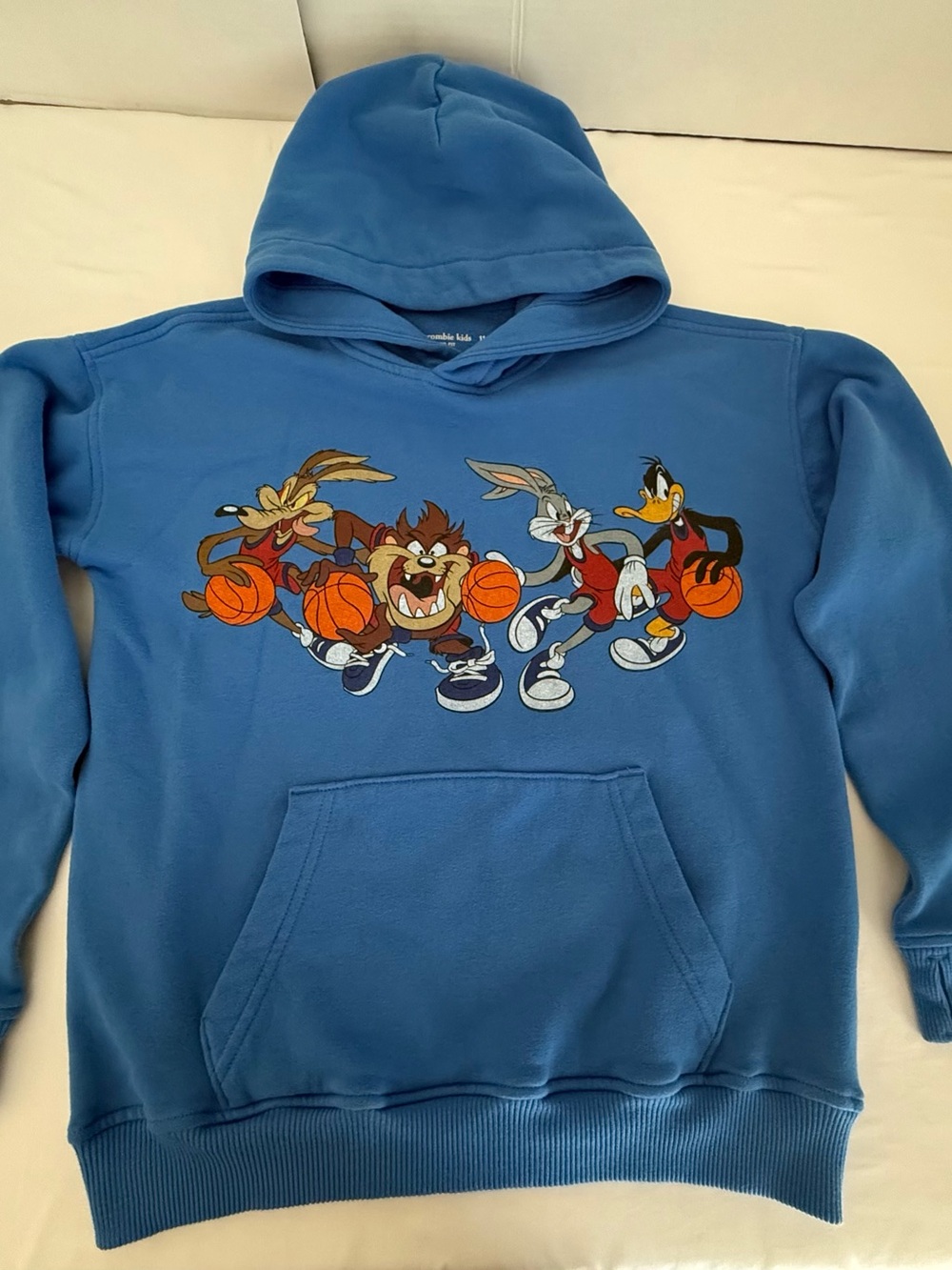 abercrombie kids Blue Looney Tunes Basketball Crewneck Sweatshirt